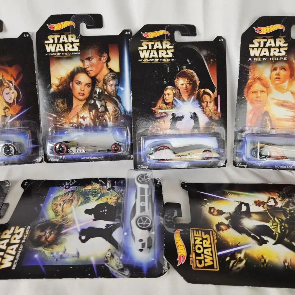 Hot Wheels Walmart Exclusive Star Wars Cars Complete Set Of 8